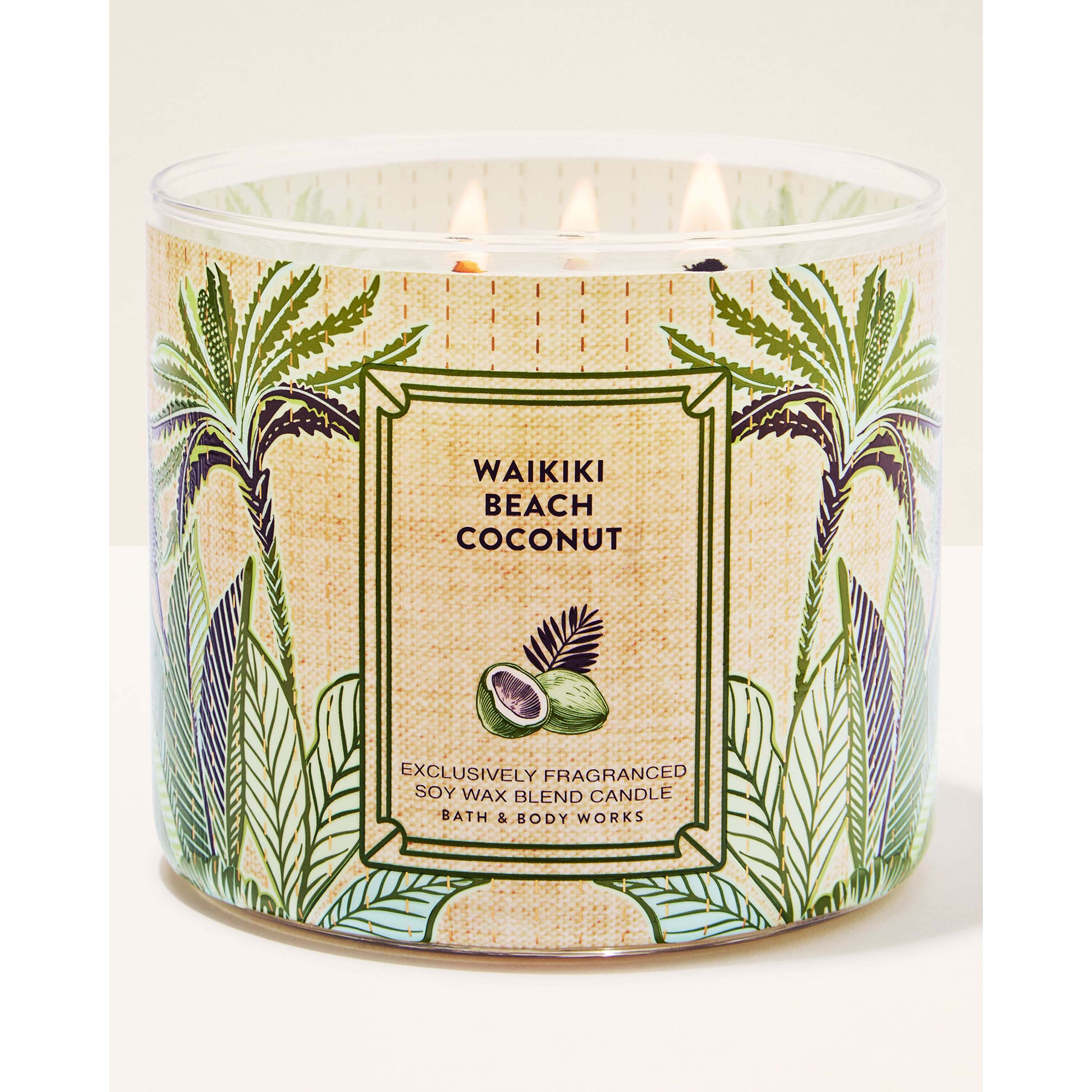 Waikiki Beach Coconut 3-Wick Candle