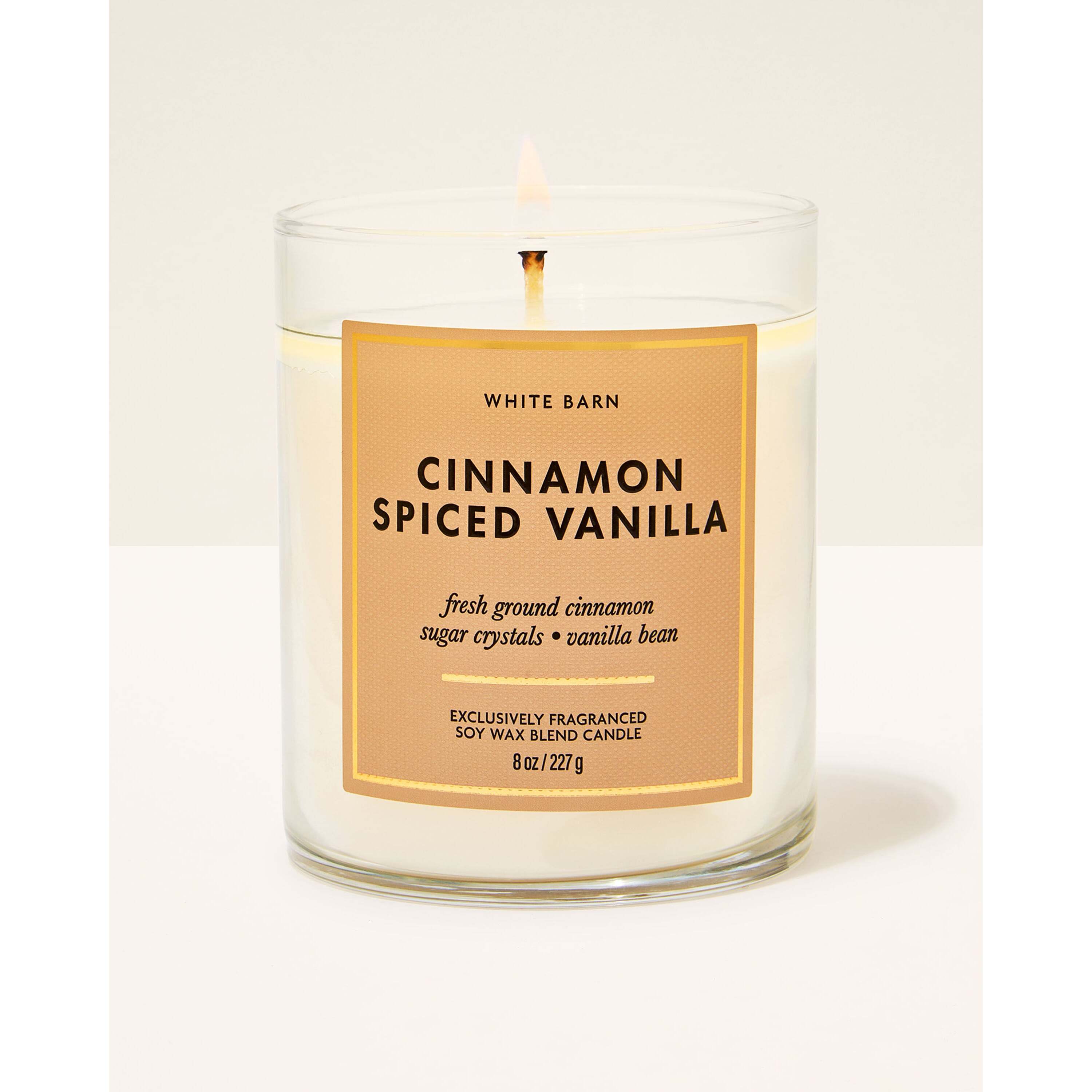 Cinnamon Spiced Vanilla Single Wick Candle