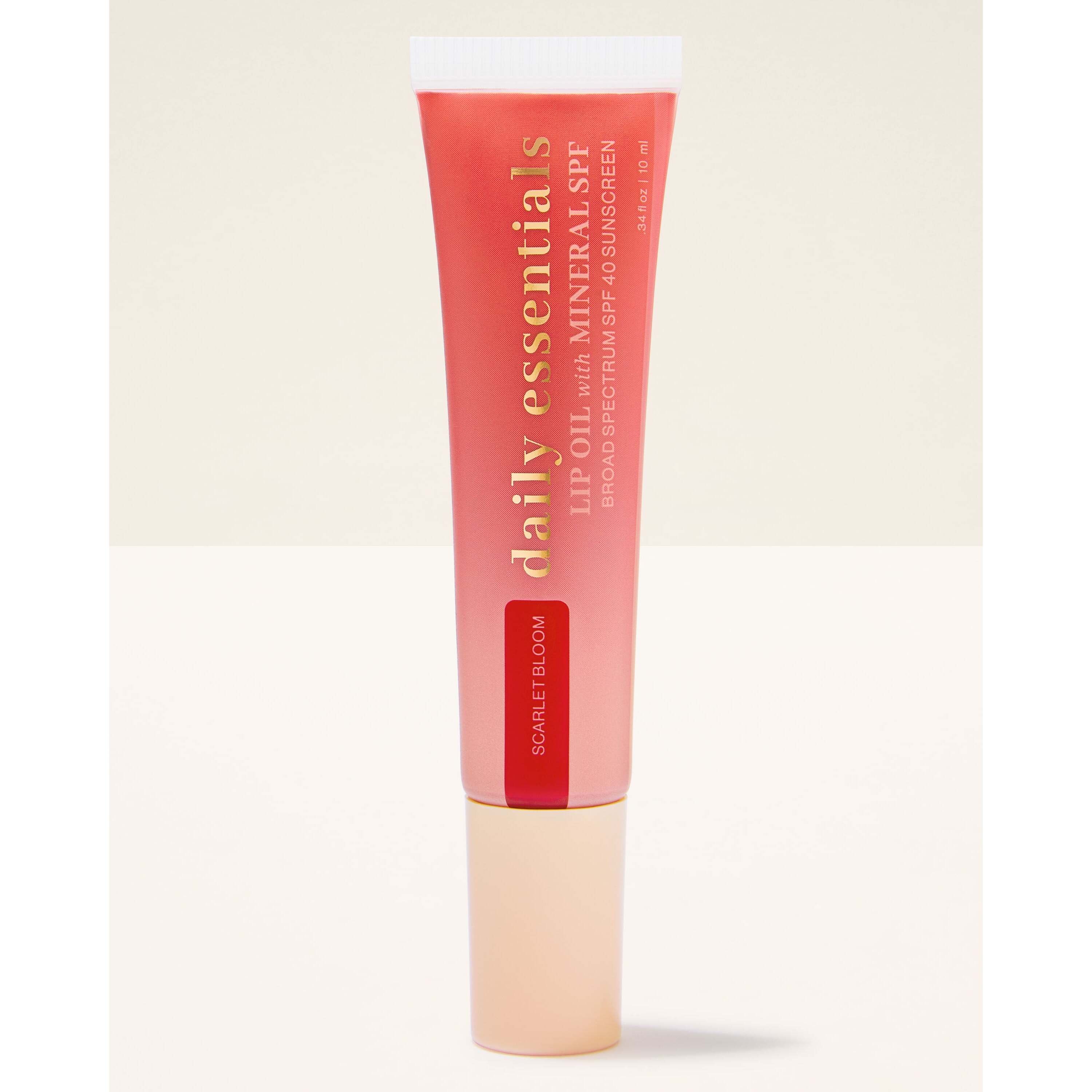 Scarlet Bloom Lip Oil With Mineral Spf 40