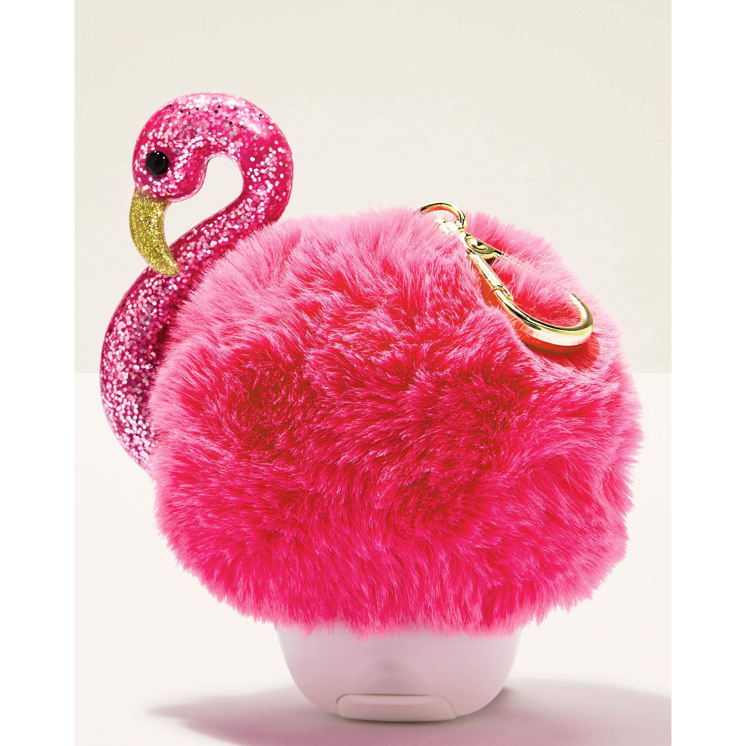 Flamingo Pom Pocketbac Holder